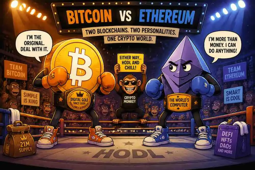Bitcoin vs Ethereum: The Blockchain Battle Royale