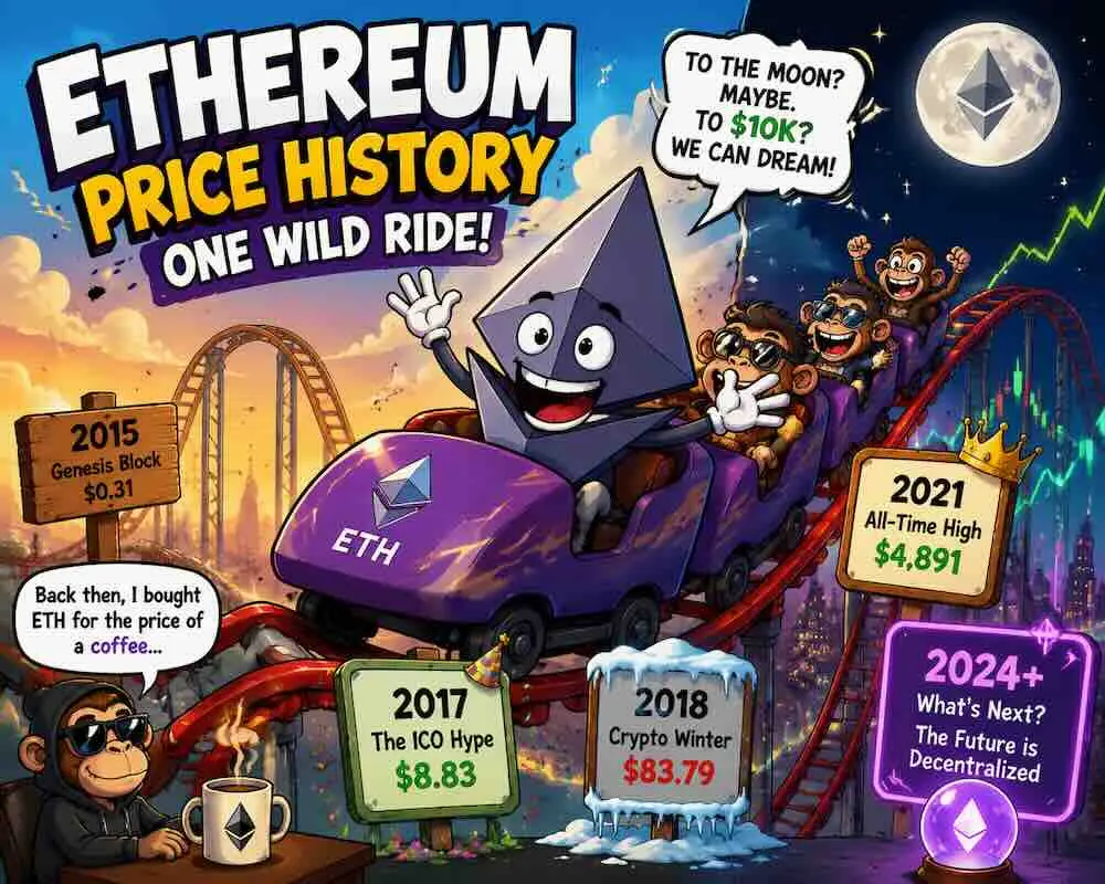 Ethereum Price History: From Pizza Trades to Billion-Dollar Laughs